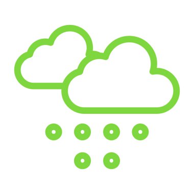 Bulut simgesi. Web vektör illüstrasyonu.