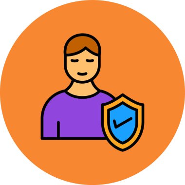 İnsan simgesinin vektör illüstrasyonu