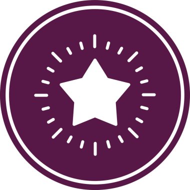 Moda biçimi izole edilmiş arkaplan yıldız simgesi