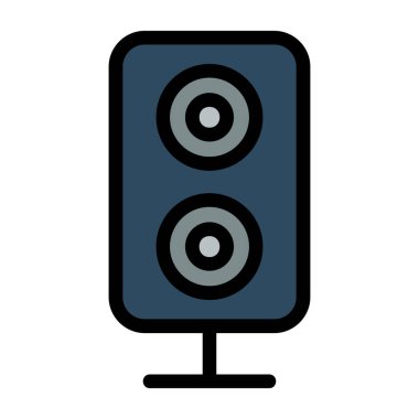 Konuşmacı. Web simgesi basit illüstrasyon