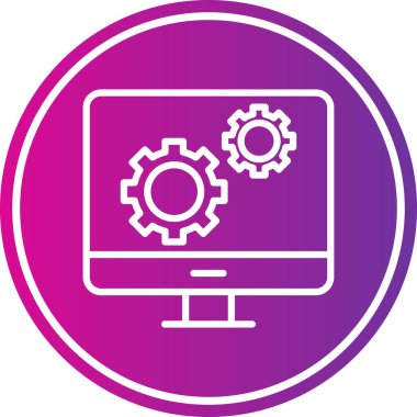 Seo simgesinin vektör illüstrasyonu