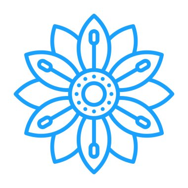 lotus. Web simgesi basit illüstrasyon