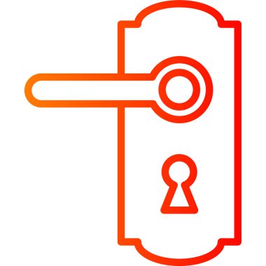 Anahtar simgesi vektör illüstrasyonu