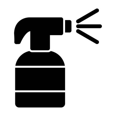 Kabartma dizaynlı sprey şişe simgesi