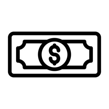 Dolar vektörü düz renk simgesi