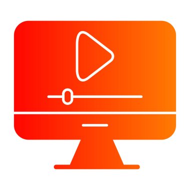 video simgesi vektör illüstrasyonu