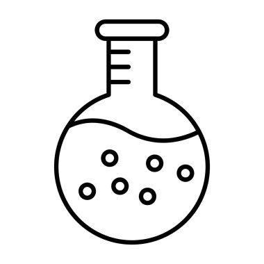 matara kimyasal laboratuvar simgesi ana hatlarıyla