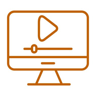 bilgisayar monitör ve video simgesi