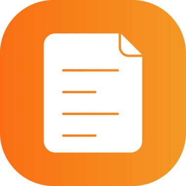 Soyut arkaplanda belge simgesi izole edildi