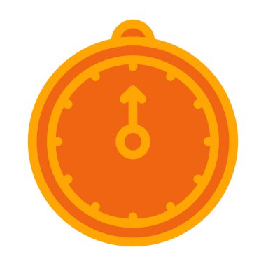 Kronometre simgesi. Düz stil 10 - 10