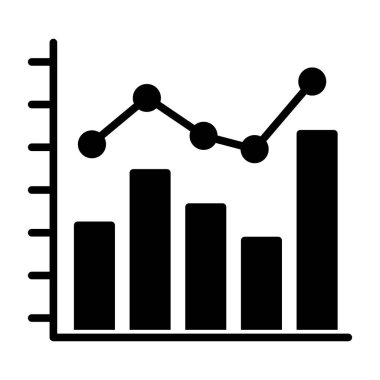 bar çizelgesi simgesi, vektör illüstrasyonu