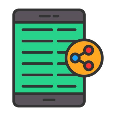 mobil vektör resimleme renk simgesi