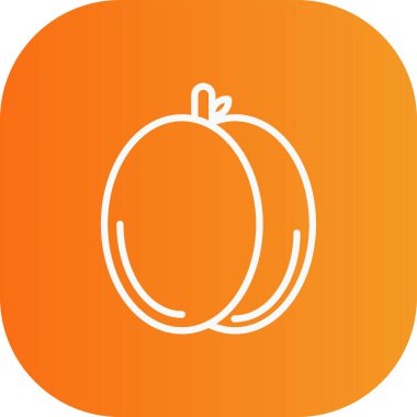 Eşsiz Armut Vektör Satırı Simgesi