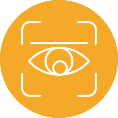 Göz. Web simgesi basit illüstrasyon