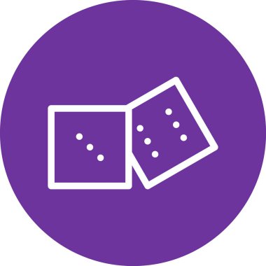 zar. Web simgesi basit illüstrasyon