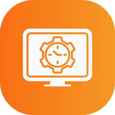 vektör lcd simgesi illüstrasyonu