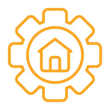 dişli simgesi vektör illüstrasyonu