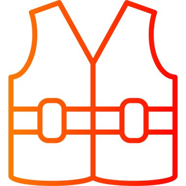 Bir yeleğin vektör illüstrasyonu