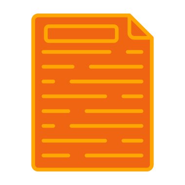 doküman dosya simgesi doldurulmuş özet biçimi