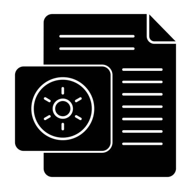 Belge. Web simgesi basit tasarım