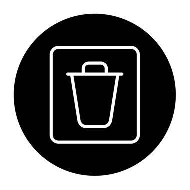 Çöp kutusu vektör illüstrasyonuName