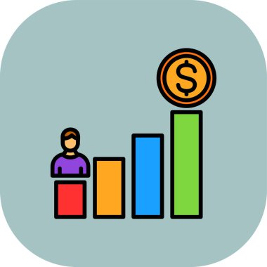 Finansal simgenin vektör illüstrasyonu