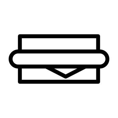 posta vektörü ince çizgi simgesi