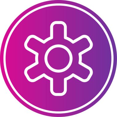 vektör dişli simgesi, vektör illüstrasyonu