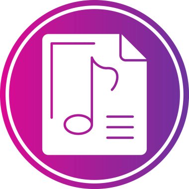 vektör müzik Not simgesi