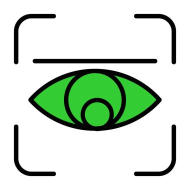 Göz simgesi vektör illüstrasyonu