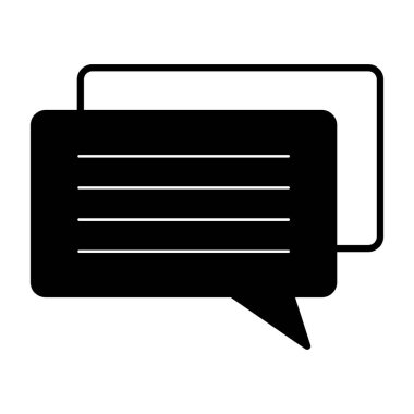 konuşma balonu simgesi, basit tasarım