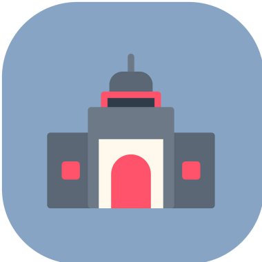 Bir araba simgesinin vektör illüstrasyonu