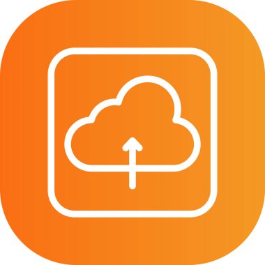 bulut vektör çember çizgisi simgesi dekoru