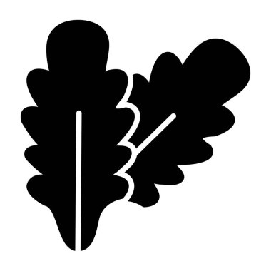 Yaprağın siyah silueti