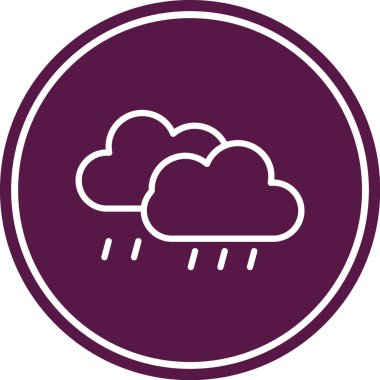 Bulut simgesi vektör illüstrasyonu