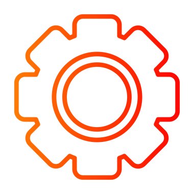 Cog simgesi vektör illüstrasyonu