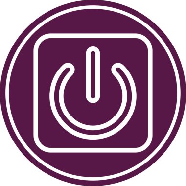 Satır çemberindeki vektör simgesini doldur