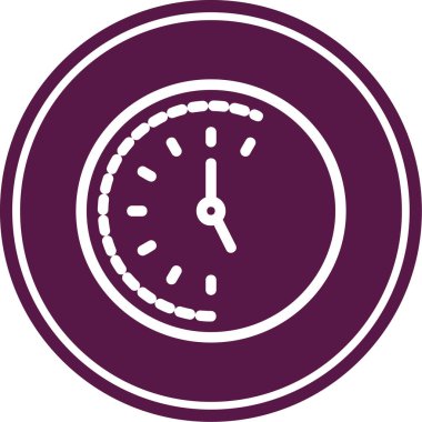 Modern saat simgesinin vektör illüstrasyonu