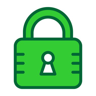 kilit simgesi, vektör illüstrasyon tasarımı