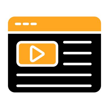 çevrimiçi web simgesi vektör illüstrasyonu