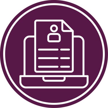 Dosya simgesinin vektör illüstrasyonu