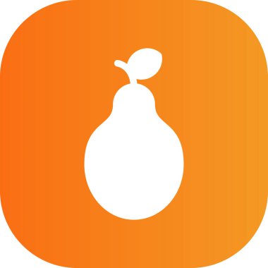 Eşsiz Armut Vektör Kabartma Simgesi