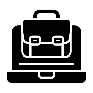 bavul simgesi, vektör illüstrasyon tasarımı