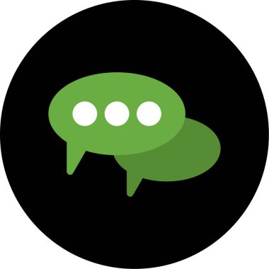 konuşma balonu simgesi, vektör illüstrasyonu