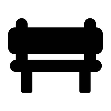 Dinlenme Alanı web simgesi, vektör illüstrasyonu