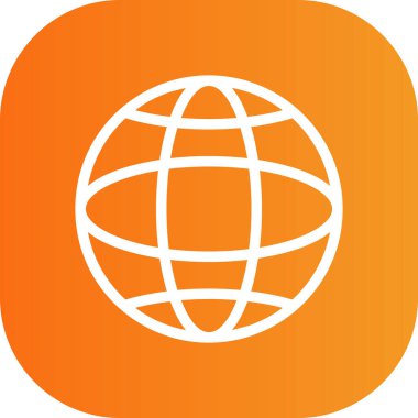 Vektör Küre Simgesi İllüstrasyonu