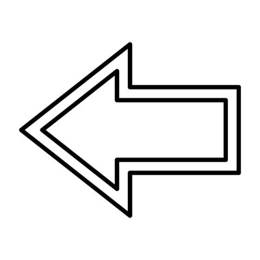 Ok. Web simgesi basit illüstrasyon