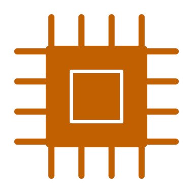 İşlemci simgesi, vektör illüstrasyon tasarımı