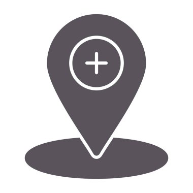 konum pin simgesi, vektör illüstrasyonu