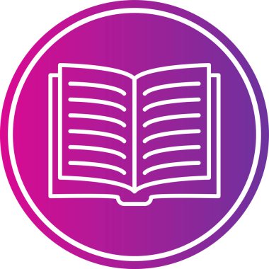 kitap simgesi, vektör illüstrasyonu